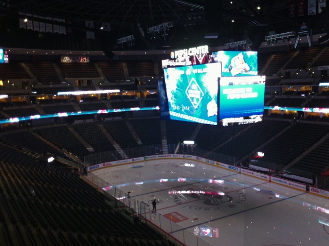 Pepsi Center scoreboard, The Pepsi Center opened in 1999 an…