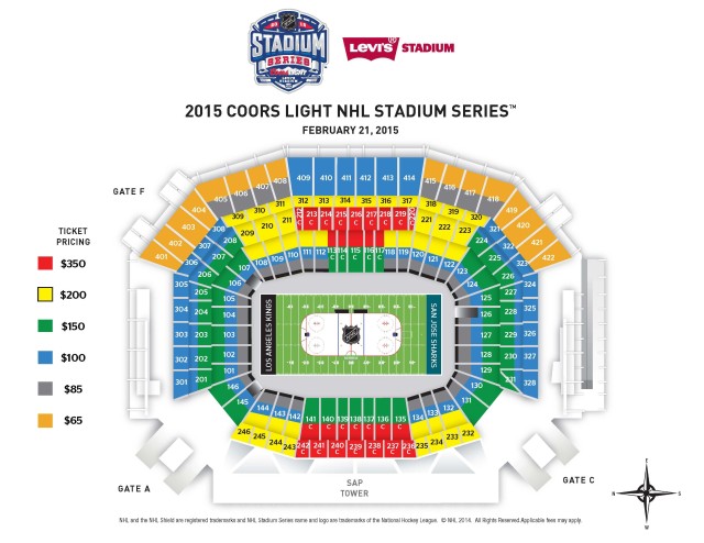 Coors Light Stadium Series Seating Chart