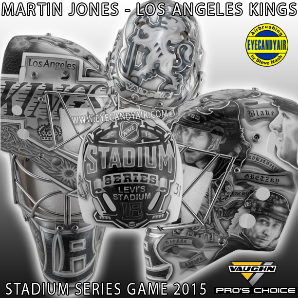Martin Jones - Los Angeles Kings - 2015 Stadium Series Practice
