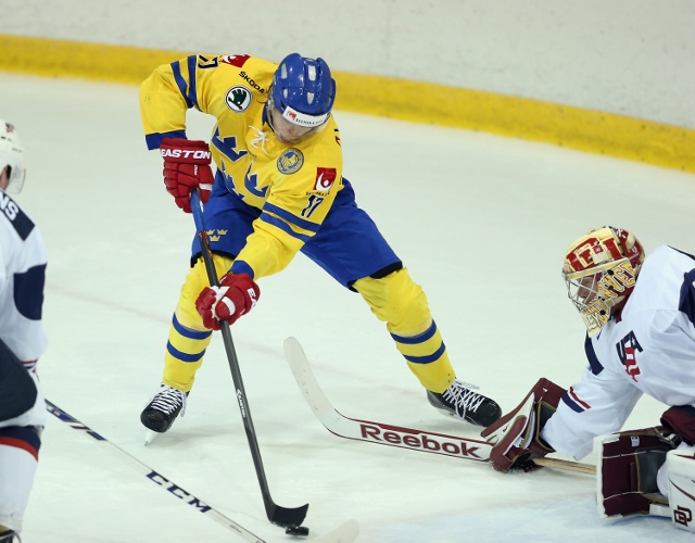 Sweden v USA White - 2014 USA Hockey Junior Evaluation Camp