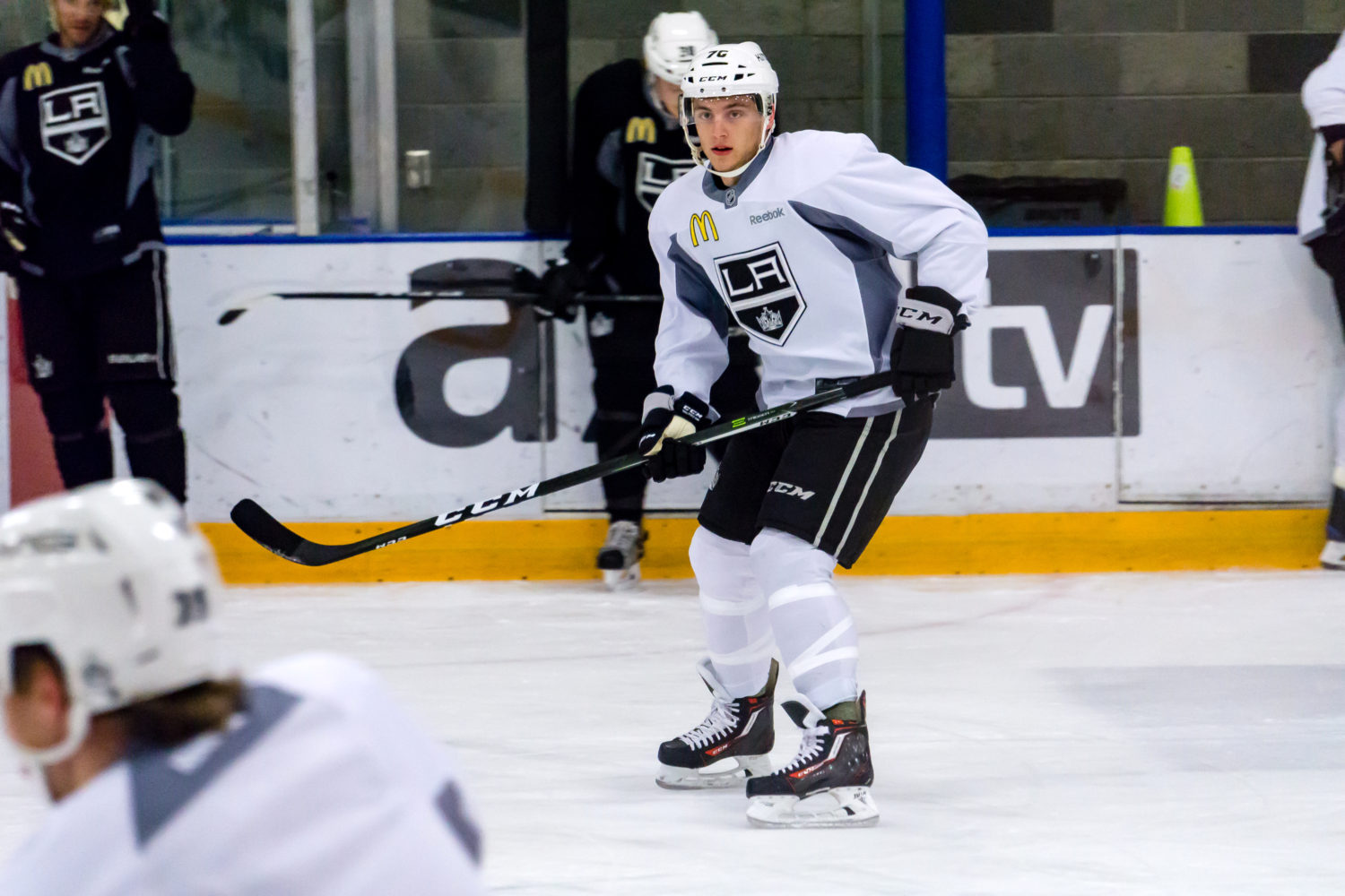 Nic Dowd would rather give away a puck than have long hair again