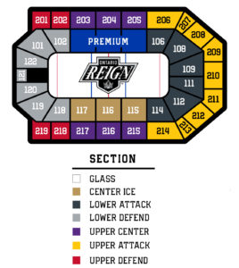 Ontario Reign Hockey Seating Chart