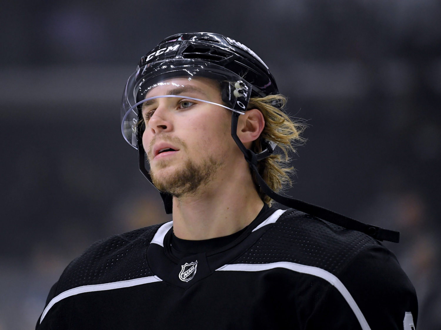 Los Angeles Kings' Adrian Kempe marked lost tooth by swallowing it