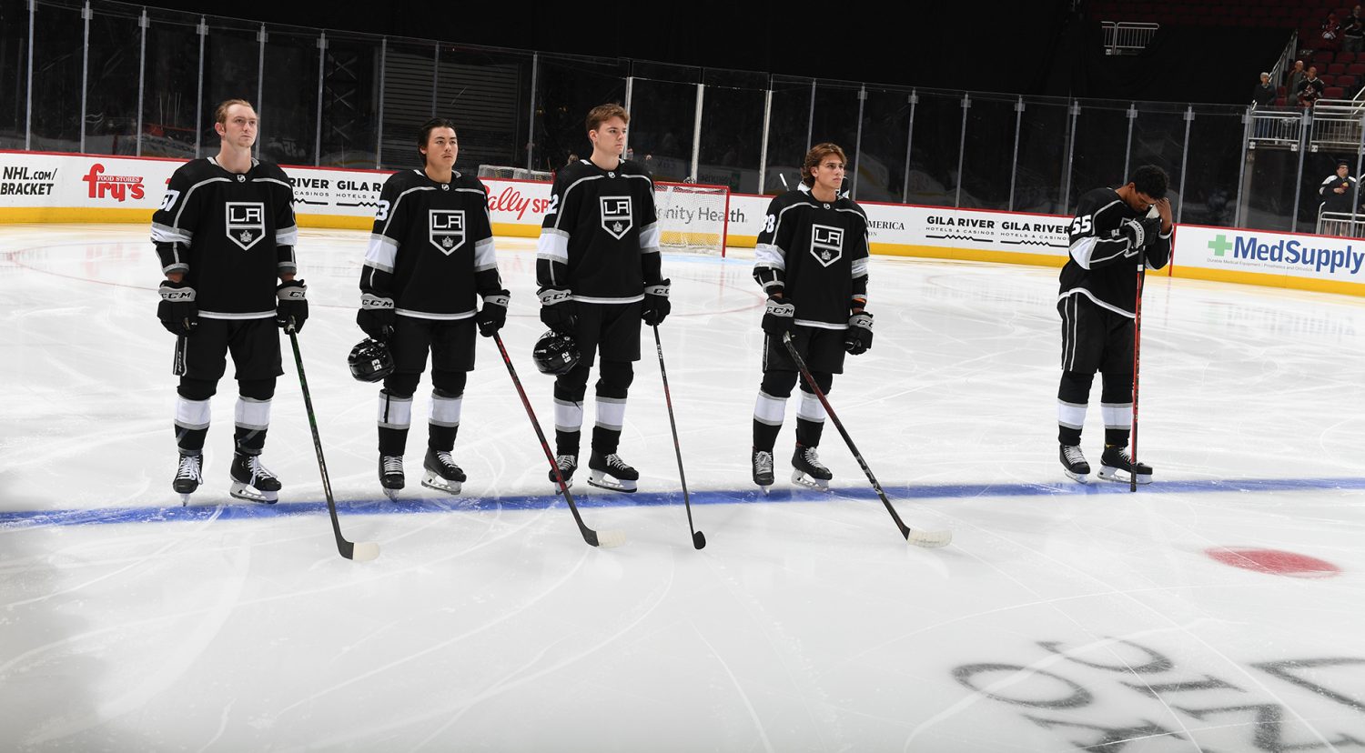 LA Kings: Aidan Dudas talks early struggles, adjustments to pro hockey