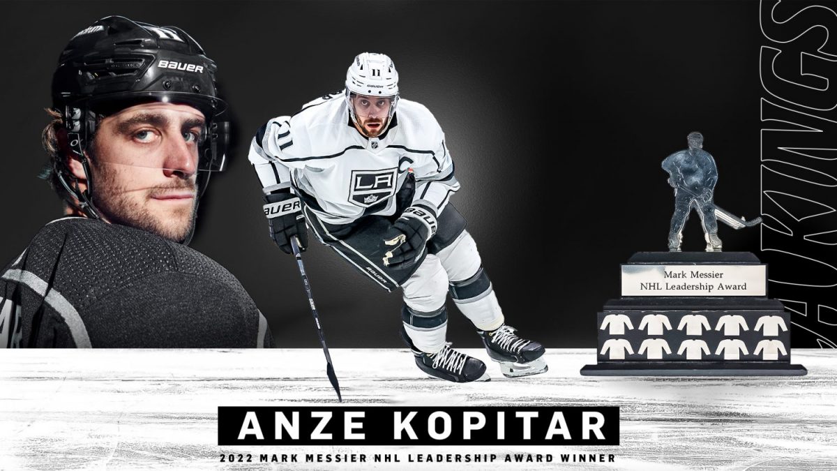 Kings Honor Captain Anze Kopitar Before Facing Bruins