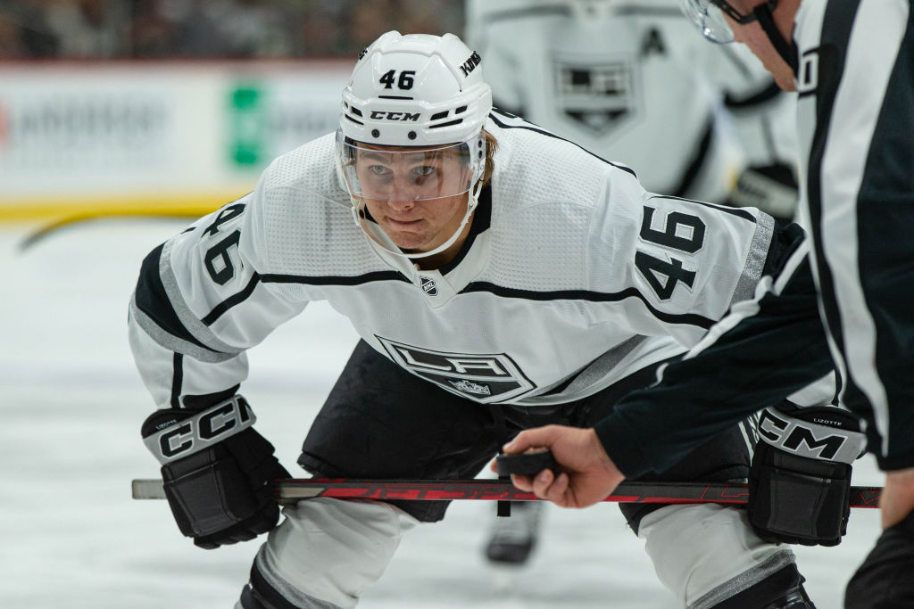 Dustin Brown of the Los Angeles Kings skates against the Minnesota News  Photo - Getty Images