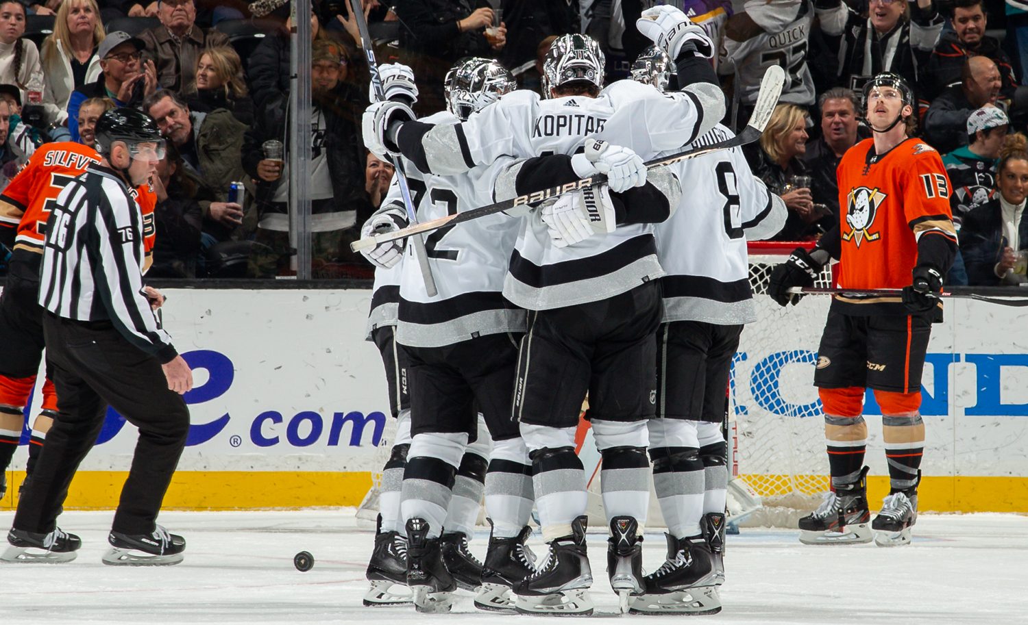 L.A. Kings fight their way back from three-goal deficit to beat