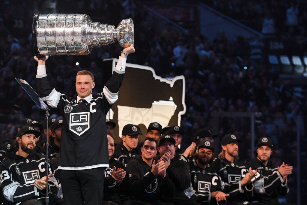 Upon reflection, Dustin Brown thankful for one last moment with that  beautiful trophy, among much else - LA Kings Insider