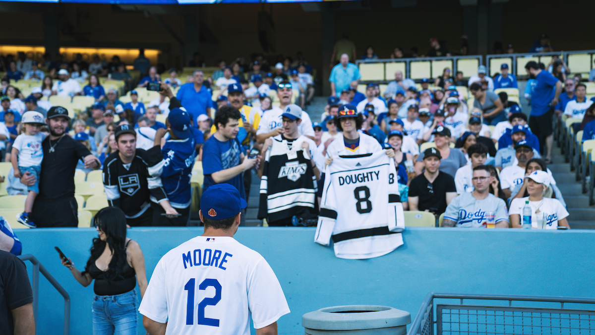 Royalty in the building. It's @lakings Night at Dodger Stadium!