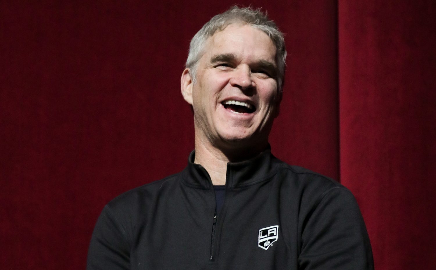 President Luc Robitaille meets with the Media before Australia